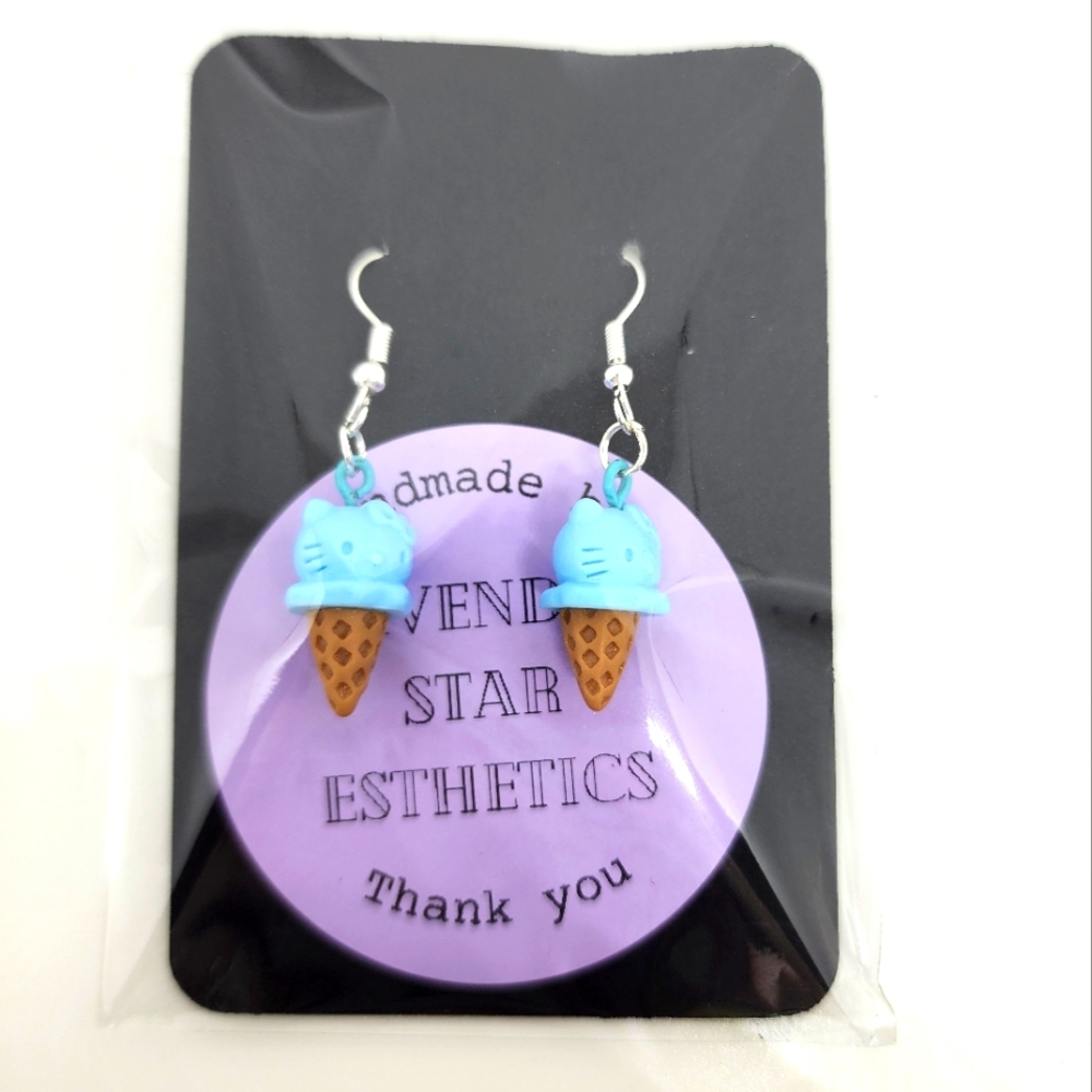 Hello Kitty Sanrio Ice Cream Danggle Earings